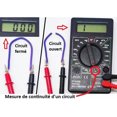 Multimètre testeur contrôleur facile à utiliser économique
