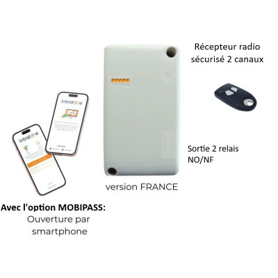 INTRATONE 06-0129  MODULE INTRABOX HF ET GSM 4G récepteur radio et option commande par smartphones
