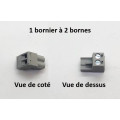 Bornier 2 bornes pour l'entrée commande filaire de la carte électronique DIAGRAL