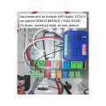 Clavier radio avec 1 télécommande et un récepteur RADIO-WIFI 433/868 Mhz 2 relais, 12/24V ou 230V