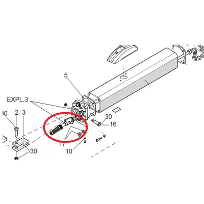 FAAC 4284065 câble d'alimentation pour les vérins 400 402 422