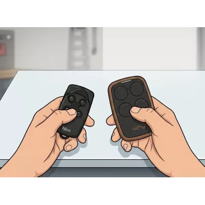 Paramétrage d'une télécommande  par notre technicien