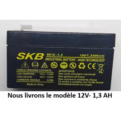 Batterie YUASA NP1.2-12 – 12V 1.2Ah AGM étanche pour alarme et UPS