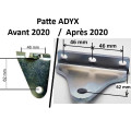 Patte ADYX fixation 3 trous pour un vérin coté portail ADYX GENIUS CASALI