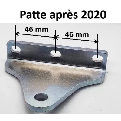 Patte de fixation 3 trous pour un vérin coté portail ADYX GENIUS – EuroBat, Adyx KBT, Diagral ATLAS LEX