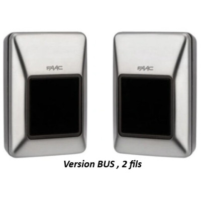 FAAC XP30B 7851061 jeux de photocellules BUS finition inox