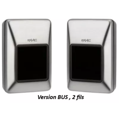 FAAC XP30B 7851061 jeux de photocellules BUS finition inox