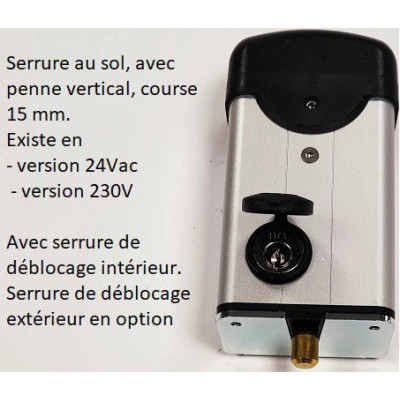 TVP ELT08 230 serrure verticale 230V