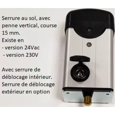 TVP ELT08 230 serrure verticale 230V