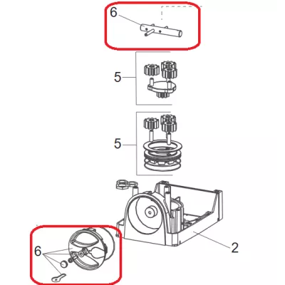 GENIUS COMPAS FAAC ENERGY 392 molette de déverrouillage de secours