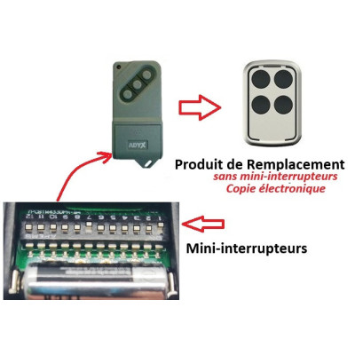 ADYX ALYZE EMC4 télécommande 3 touches