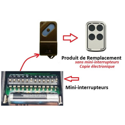 FAAC TM1 433DS télécommande