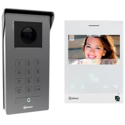 GOLMAR GS5113/ART4XLIT kit interphone vidéo 4", 2 fils avec clavier à codes
