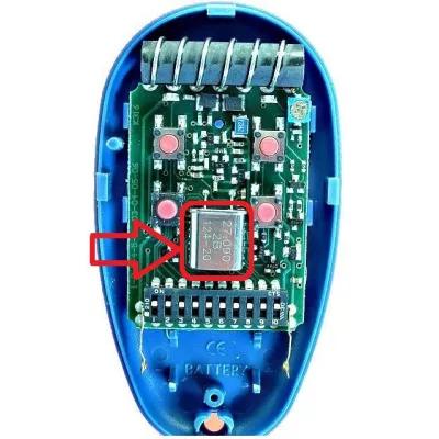 Télécommande SIMINOR ER4C27 – 27.090 MHz – 4 boutons – codage par switchs