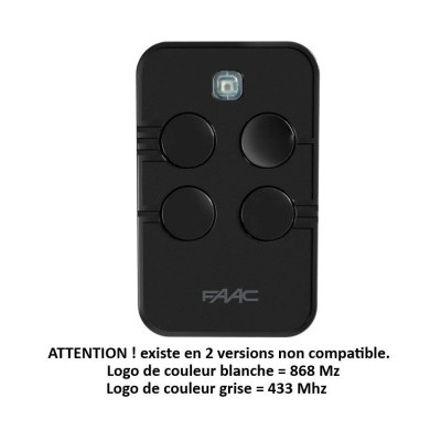 FAAC XT04 SLH DS 433 Mhz 787033 télécommande 4 touches