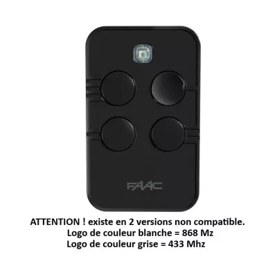 FAAC XT04 SLH DS 433 Mhz 787033 télécommande 4 touches