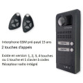 INTRATONE 05-0203 INTERPHONE VILLA GSM pour 2 logements