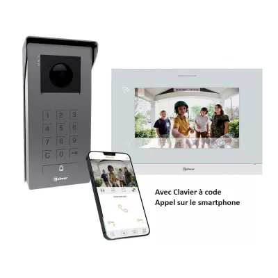 Kit interphone vidéo SOUL ACCESS WiFi écran 7 pouces avec clavier à codes intégré