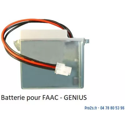Batterie de secours FAAC GENIUS G390923 – 24V 1800mAh pour motorisation de portail