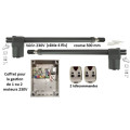 GGP Kit 2 vérins 230V course 500mm avec coffret GGPQ81 et 2 télécommandes