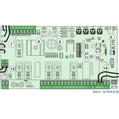 CAME ZL170N carte pour 1 moteur 24V