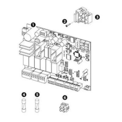 CAME 3199ZL65 88006-0102 carte électronique pour 2 moteurs 24V