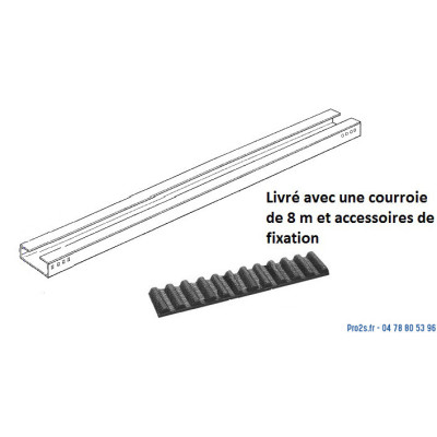 Nice SPIN SNA31 rail de 1 m supplémentaire
