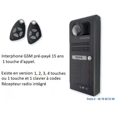 INTRATONE 05-0201 INTERPHONE VILLA GSM 1 APPARTEMENT