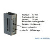 Gâche électrique GA 40 12/24Vac-dc EMISSION à mémoire et pine de déblocage
