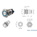IZYX SS19B12 Bouton Poussoir lumineux bleu
