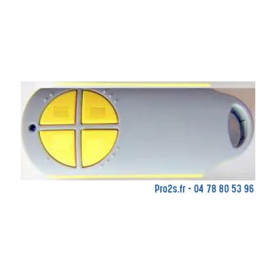 Télécommande IMMOTEC EHF 868 4B blanche à quatre boutons pour contrôle d’accès collectif
