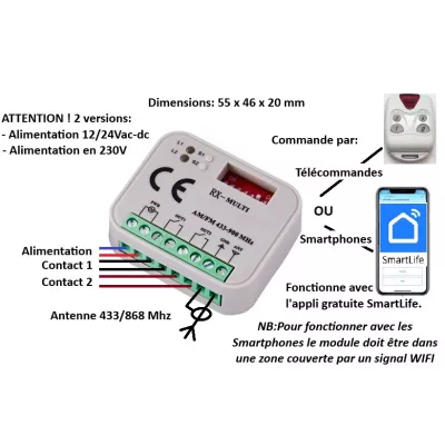 Module récepteur radio et WIFI