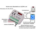 GGP-RADIO-WIFI 24V module récepteur 12/24Vac-dc, 2 relais, livré avec ou sans 2 télécommandes