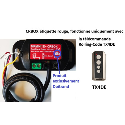 DOITRAND MRMINI1E+ CRBOX récepteur 1 cnx fonctionne avec TX4DE