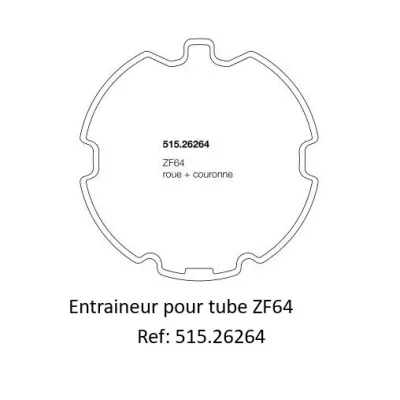 NICE EASYKIT30SHFR30 kit moteur volet tête étoile, diam 45, 30Nm 17 tr/mn 230V filaire