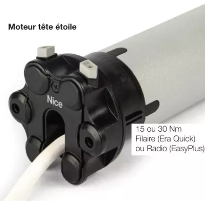 NICE EASYKIT30SHFR30 kit moteur volet tête étoile, diam 45, 30Nm 17 tr/mn 230V filaire