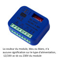 Clavier radio avec 1 télécommande et un récepteur RADIO-WIFI 433/868 Mhz 2 relais, 12/24V ou 230V