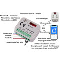 Clavier radio avec 1 télécommande et un récepteur RADIO-WIFI 433/868 Mhz 2 relais, 12/24V ou 230V