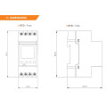 IZYX DTD2301 HORLOGE MODULAIRE 1 contact NO/NF avec réserve de marche