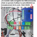 GENIUS BRAIN15 FAAC carte électronique pour 2 moteurs 24V – compatible télécommandes ECHO et KILO