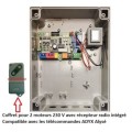 COFFRET GGP Q81A coffret électronique pour 1 ou 2 moteurs 220V récepteur radio 433 inclus