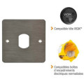 IZYX SSP225VGK plaque Inox avec découpe T25 pour recevoir une tête de lecture de badge