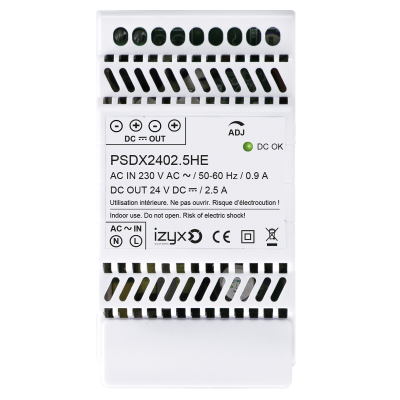 IZYX PSDX2402.5 HE Alimentation rail DIN 24V 2,5A