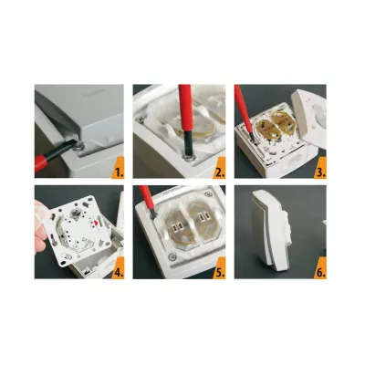 Bouton poussoir étanche IP55