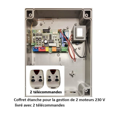 Coffret de commande GGPQ81A pour motorisation 230 V avec radio intégrée