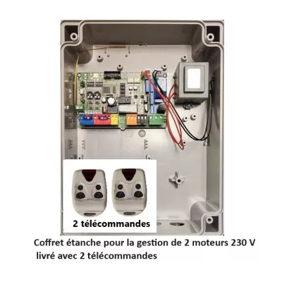 Coffret de commande GGPQ81A pour motorisation 230 V avec radio intégrée